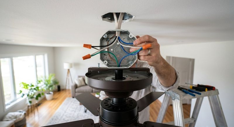 Hanging Fan Installation in Kansas City, KS